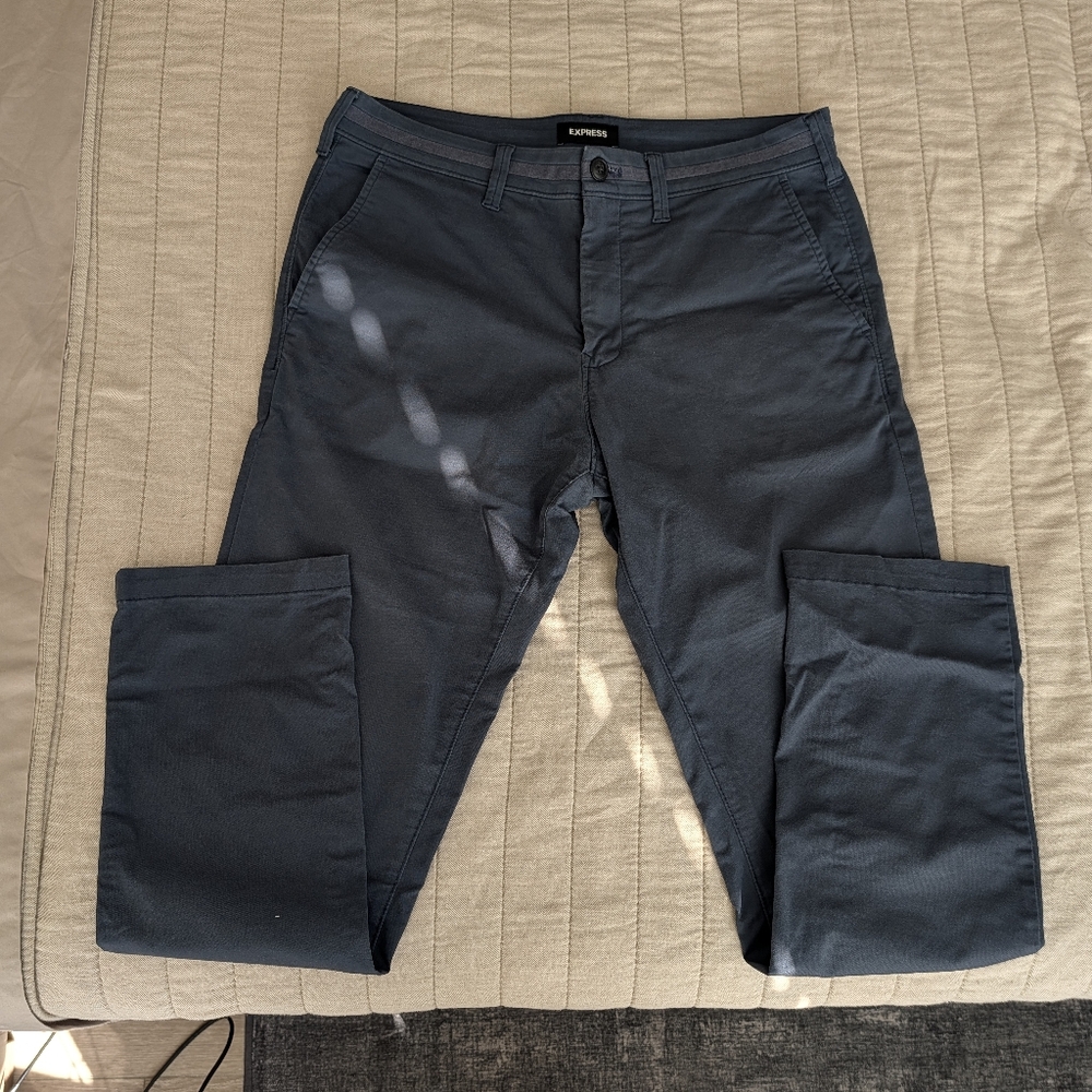 Express Men's Dark Blue Chinos